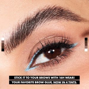 NYX PROFESSIONAL MAKEUP The Brow Glue, Gel de cejas teñido de sujeción extrema - Marrón oscuro