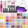 Nail Polish Kit with UV Light 25 Colors Gel Polish Starter Kit