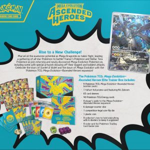 Pokémon TCG: Caja de entrenamiento de élite de héroes ascendidos de Mega Evolution