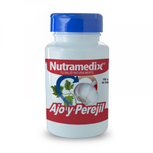 🌿 Ajo y Perejil Nutramedix® (Apoyo cardiovascular · Digestivo · Depurativo natural) 📦 Contenido: 100 perlas ⭐ Fórmula natural que combina ajo y perejil para apoyar la salud del corazón, la digestión y la eliminación de líquidos.