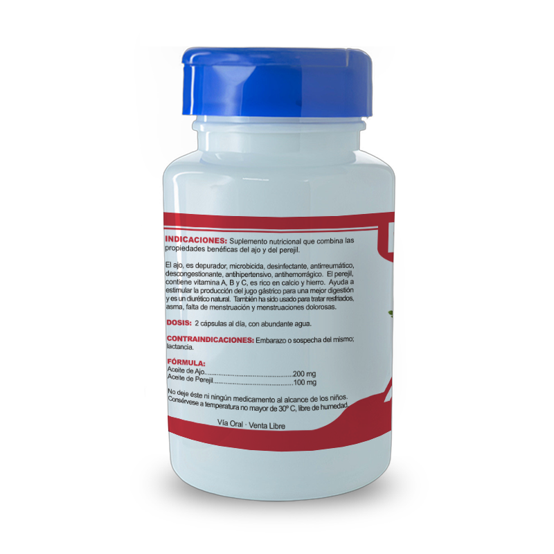 🌿 Ajo y Perejil Nutramedix® (Apoyo cardiovascular · Digestivo · Depurativo natural) 📦 Contenido: 100 perlas ⭐ Fórmula natural que combina ajo y perejil para apoyar la salud del corazón, la digestión y la eliminación de líquidos.