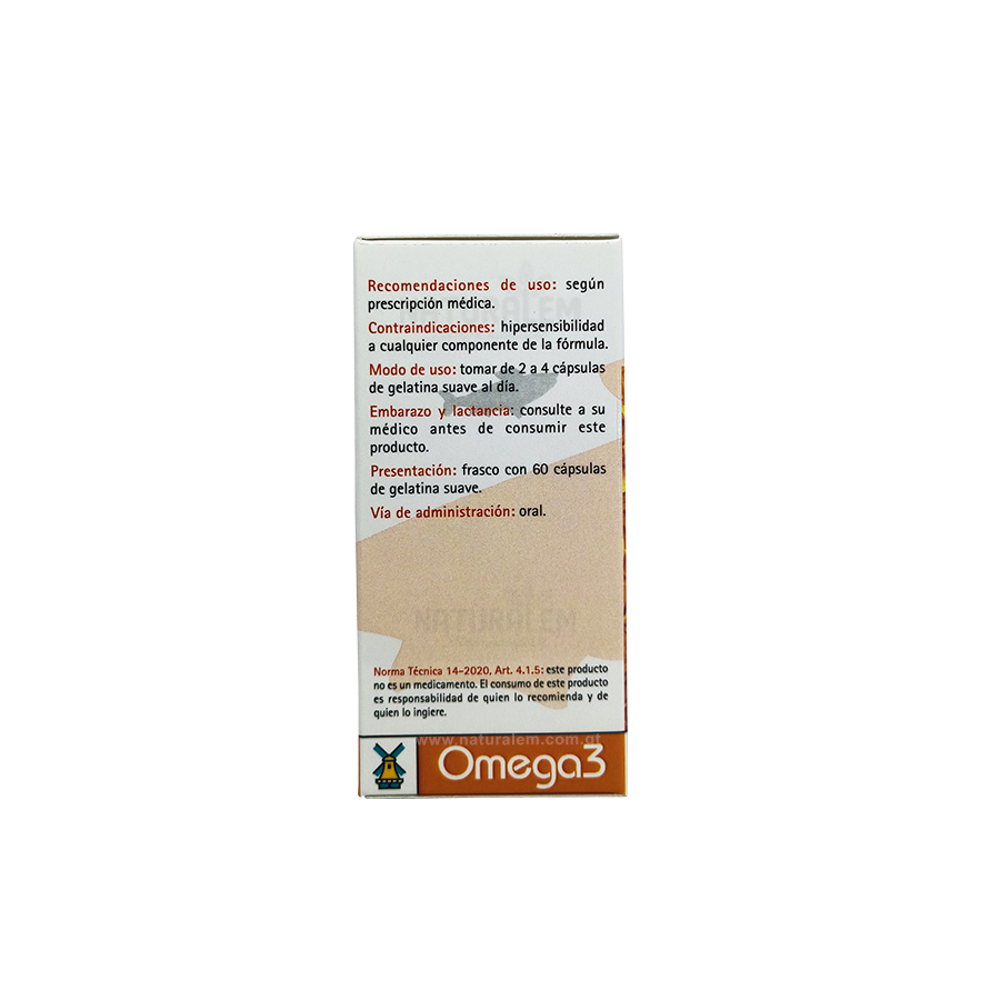 🌸 Omega 3 + Vitamina E Tegor® (60 cápsulas blandas · Ácidos grasos esenciales)