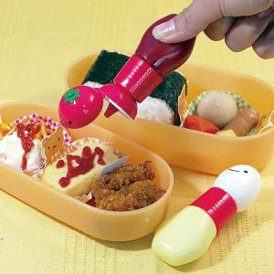 Botella de mayonesa y ketchup