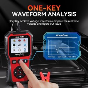 Probador para baterias Automotriz 6,12,24 voltios reporte c9n QR