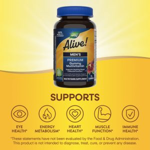 🌿 Alive!® Multivitamínico para Hombre en Gomitas (Gomitas multivitamínicas con licopeno · Energía, defensas y salud masculina) ✨ Nutrición diaria completa diseñada especialmente para hombres.
