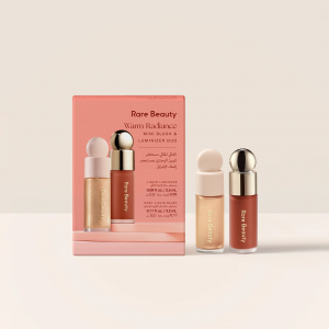 Rare Beauty Mini Warm Radiance Blush & Luminizer Duo​ Makeup Gift Set