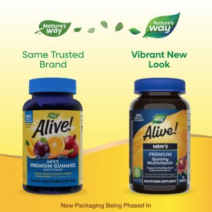 🌿 Alive!® Multivitamínico para Hombre en Gomitas (Gomitas multivitamínicas con licopeno · Energía, defensas y salud masculina) ✨ Nutrición diaria completa diseñada especialmente para hombres.