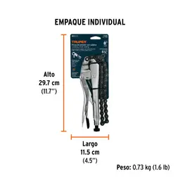 "PINZA DE PRESIÓN 8"" DE CADENA, TRUPER"