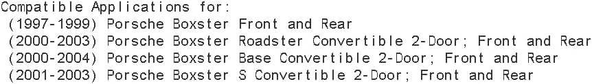 R1 Concepts Front and Rear Brakes and Rotors| Hardware Included| Front and Rear Ceramic Brake Pads and Rotors Kit| Fits 1997-2004 Porsche Boxster