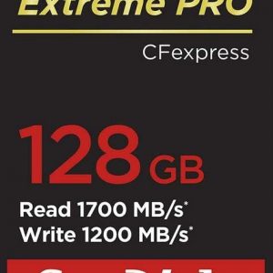 SanDisk Tarjeta CFexpress Extreme PRO de 128 GB tipo B - SDCFE-128G-GN4NN, plata