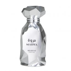 my perfumes Arabiyat Prestige Marwa Eau de Parfum, 100ml, Silver For Men Made in UAE