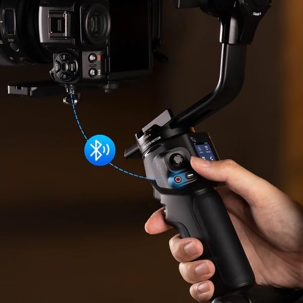 ZHIYUN Crane 4 Combo, 3-Axis Gimbal Stabilizer for DSLR and Mirrorless Camera, Nikon Sony Panasonic Canon Fujifilm BMPCC 6K, Fill Light, PD Fast Charge