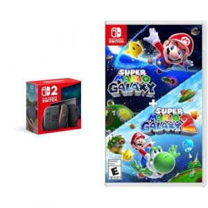 Nintendo Switch 2 System with Super Mario Galaxy + Super Mario Galaxy 2 Bundle