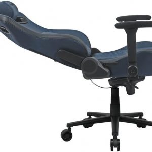 Cougar Defensor S CGR-DSF-BUB - Silla de juegos modelo F azul marino con tela similar al cuero para mejorar la transpirabilidad y durabilidad, soporte lumbar push back y reposabrazos 4D