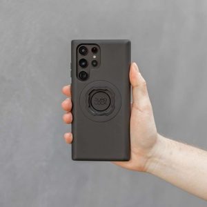 Quad Lock Motorcycle Handlebar Mount Kit with Vibration Dampener and MAG Phone Case for Samsung Galaxy S24 Ultra