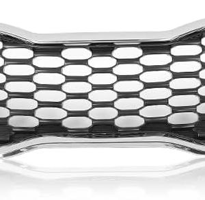 CHEDA Parachoques Delantero Rejilla Superior Ensamble Cromado Compatible con Kia Forte SX/EX/LX 2014-2016 KI1200156, 86350A7500, 86350-A7500