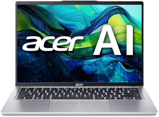 acer Swift Go 14 Laptop 2024, pantalla táctil WUXGA IPS de 14 pulgadas, Intel Ultra 7 155H de 16 núcleos, gráficos Arc, 16 GB LPDDR5 1TB SSD, teclado retroiluminado, Thunderbolt 4, huella digital,