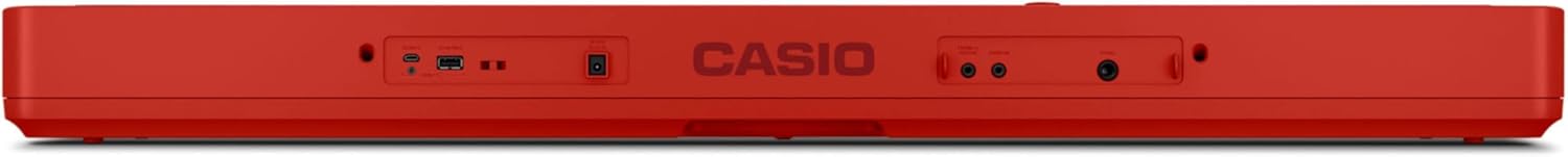 Casio Casiotone CT-S1 – 61-Key Touch-Sensitive Retro Keyboard | Sleek, Portable Design for Beginners to Pros | Stereo Grand Piano + 60 AiX Tones | USB-MIDI Connectivity | Red