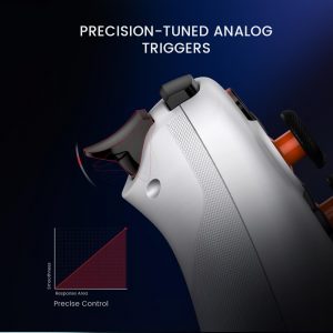 GameSir Nova Lite 2.4g Wireless Controller for Windows PC, iPhone, Android, Switch & Steam Deck, Bluetooth Controller Gamepad with Hall Effect Trigger,Turbo,Rumble Vibration(White)