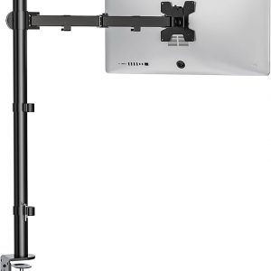 WALI Monitor Arm Mount for Desk, Single Extra Tall Computer Desk Mount, Monitor Bracket Mount Stand Single, up to 32 inch, 22 lbs (M001XL), Black