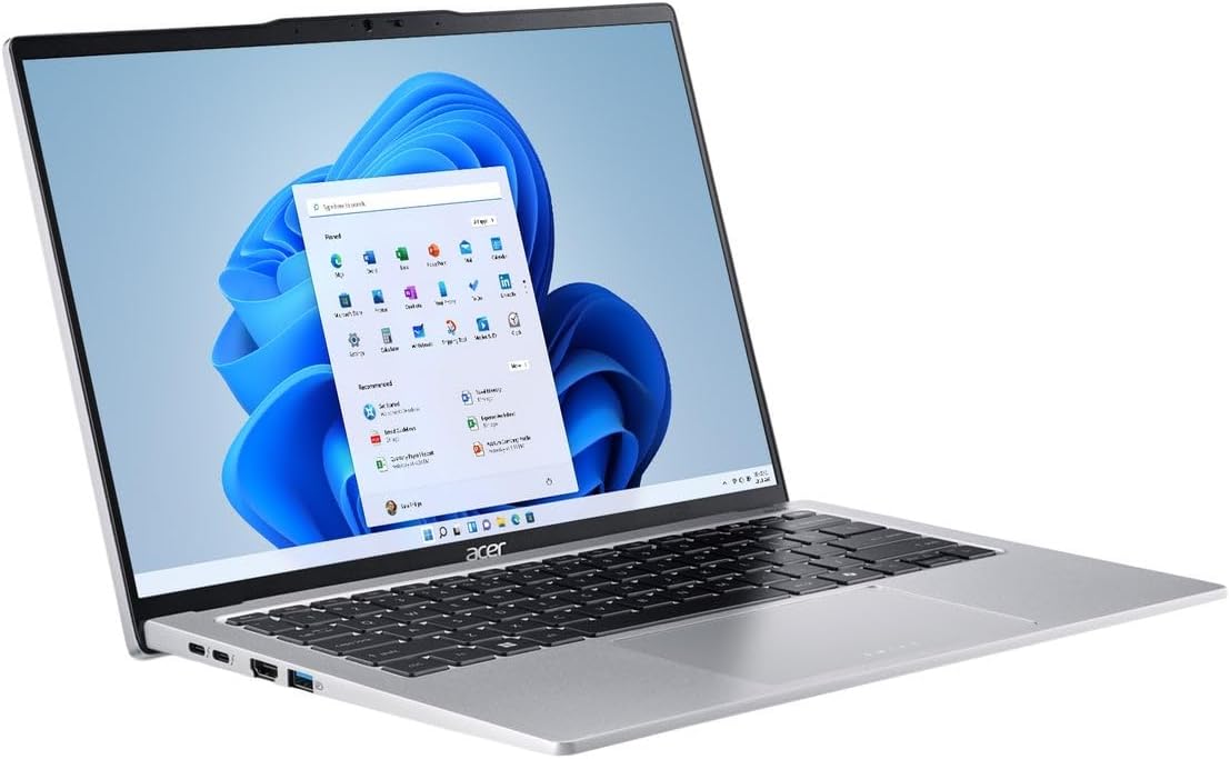 acer Swift Go 14 Laptop 2024, pantalla táctil WUXGA IPS de 14 pulgadas, Intel Ultra 7 155H de 16 núcleos, gráficos Arc, 16 GB LPDDR5 1TB SSD, teclado retroiluminado, Thunderbolt 4, huella digital,