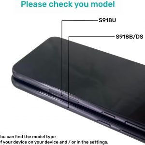 Pantalla OLED para Samsung Galaxy S23 Ultra 5G Reemplazo de pantalla LCD para Samsung S23 Ultra Digitalizador táctil con conjunto de herramientas de marco S918U S918A Versión EE. UU. (Negro)