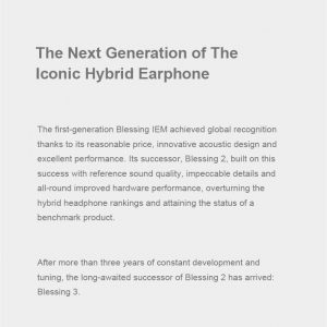 Moondrop Blessing 3 in-Ear Earphones 2DD+4BA Hybrid Triple-Range Frequency Division in-Ear Monitors 0.78-2pin IEM Earbuds