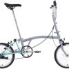 Brompton Folding Commuter Bike A Line 3-Speed | Compact, Lightweight, Urban Bike for Adults