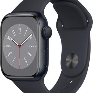 Apple Watch Series 8 [GPS, 41mm] - Midnight Aluminum Case with Midnight Sport Band, M/L (Renewed)