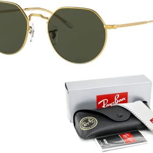 Ray-Ban Jack RB3565 Rounded Hexagonal Sunglasses for Men for Women +BUNDLE with ACCESSORY EYEWEAR KIT
