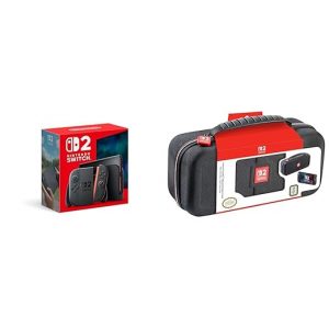 Nintendo Switch 2 System with Game Traveler Deluxe Licensed System Case - Console Bundle with 12-Game Storage and Protective Carrying Case