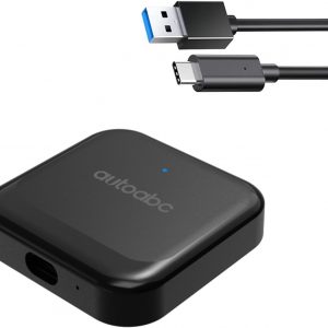 CarbitLink inalámbrico USB Dongle con CarPlay/Android Auto Plug and Play para OEM Carbit Link/Smart Link/Phone Link/Easy Connect Funcionalidad Versión 6.0 y superior Coches