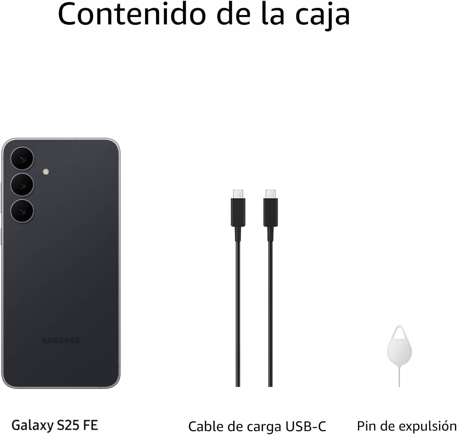 Samsung Galaxy S25 FE Teléfono celular (2025), 256 GB Smartphone AI, Android desbloqueado, pantalla grande, batería de 4900 mAh, cámara de alta resolución, ediciones de fotos AI, duradero, garantía de