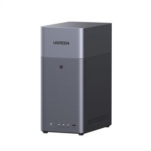 UGREEN NAS DH2300 2-Bay Desktop NASync, Support Capacity 64TB (Diskless), Remote Access, AI Photo Album, Beginner Friendly System, 4GB RAM on Board,1GbE, 4K HDMI, Network Attached Storage(Diskless)