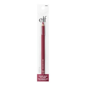 e.l.f. Cream Glide Lip Liner, Highly-Pigmented Pencil For Shaping & Sculpting Lips, Semi-Matte Finish, Vegan & Cruelty-Free, That Merlot Tho