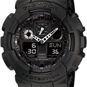 Casio G-Shock GA100-1A1 | Reloj analógico-digital resistente para hombre | Resistente al agua hasta 656 pies (200 m) | Resistente a golpes y magnetismo | Diseño deportivo y robusto