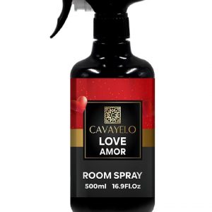 Cavayelo Love Amor Room Spray, Black Bottle, Premium Home Fragrance, 500ml/16.9 Fl Oz