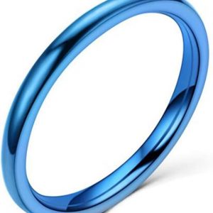 Jude Jewelers 1.5mm Stainless Steel Classical Plain Stackable Wedding Band Ring