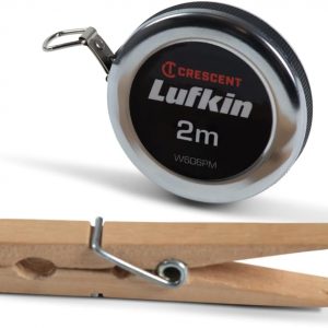 Crescent Lufkin 6mm x 2m Executive Diameter Yellow Clad A20 Blade Pocket Tape Measure - W606PM