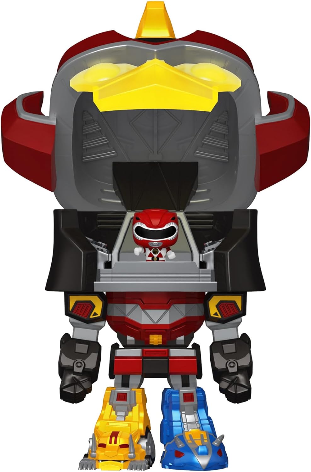 Funko Bitty Bots: Power Rangers - Megazord con Red Ranger - Bitty Pop - Power Rangers TV - 0.9 pulgadas y 4.85 pulgadas - Coleccionable - Idea de regalo - Soporte de exhibición