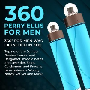 Perry Ellis 360 For Men Eau De Toilette Spray 6.7 Ounces, clear