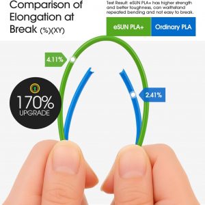 eSUN PLA+ Filament 1.75mm, 3D Printer Filament PLA Plus, Dimensional Accuracy +/- 0.03mm, 1KG Spool (2.2 LBS) 3D Printing Filament for 3D Printers, Space Blue