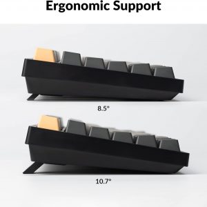 Keychron C2 Pro Wired Custom Mechanical Keyboard Full Size Layout QMK/VIA Programmable Macro RGB Backlit with Hot-Swappable Keychron K Pro Red Switch OEM Profile PBT Keycaps for Mac Windows Linux