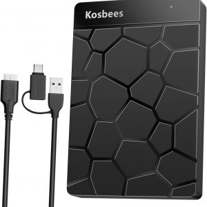 500 GB External Hard Drives,Portable Hard Drive for Windows,Ultra Slim External HDD Store Compatible with PC, MAC,Laptop,PS4, Xbox one, Xbox 360;Plug and Play Ready