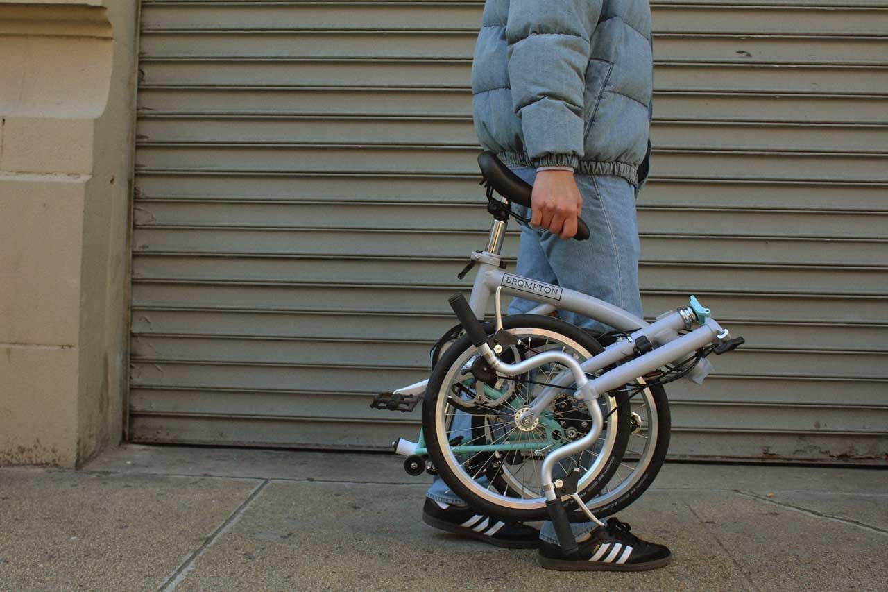 Brompton Folding Commuter Bike A Line 3-Speed | Compact, Lightweight, Urban Bike for Adults
