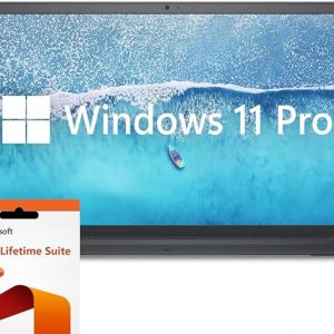 Dell Inspiron - Computadora portátil de 15.6 pulgadas, Windows 11 Pro, 32 GB de RAM SSD de 1 TB, procesador Intel Core i7-1255U, pantalla IPS de 1920 x 1080 de 120 Hz, licencia de por vida de Microsoft Office, teclado numérico, negro