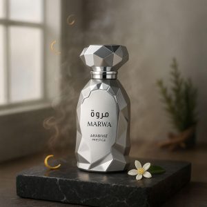 my perfumes Arabiyat Prestige Marwa Eau de Parfum, 100ml, Silver For Men Made in UAE