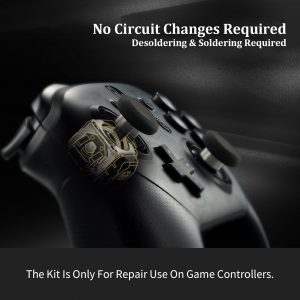 GuliKit TMR Magnetic Joystick Replacement Kit for PS5 DualSense/DualSense Edge Controller,Anti-Drift Electromagnetic Stick Repair Module with Thumbstick Caps, Soldering Required