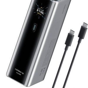 CUKTECH 15 Ultra Power Bank para Laptop, Cargador Portátil de 20,000mAh 140W, Pantalla Inteligente, Batería Externa para Trabajo al Aire Libre y Viaje, para iPhone 16/15, MacBook, Samsung y Más