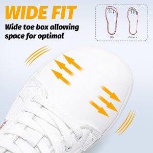 HOBIBEAR Womens Mens Wide Minimalist Barefoot Sneakers Zero Drop Shoes Lightweight Comfortable